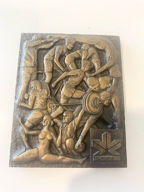 Official 1978 Edmonton XI Commonwealth Games Commemorative Plaque Vintage